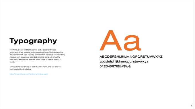 Typography in Brand Guidelines for Morae
