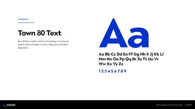 Typography Brand Guidelines for M3COM