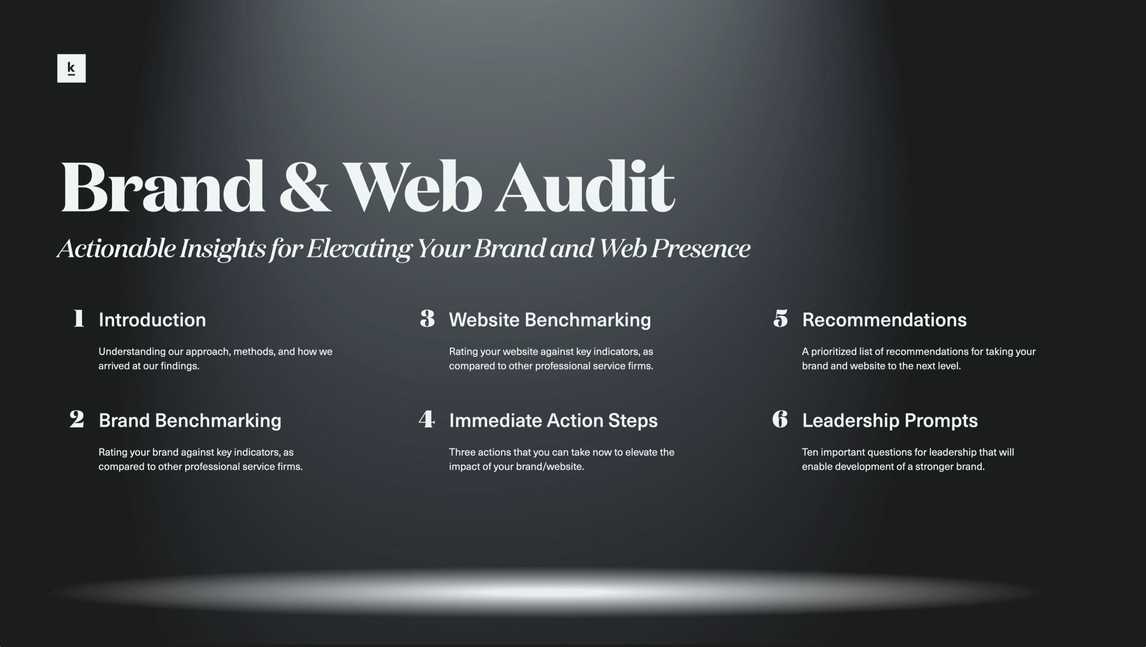 Points of Brand & Web Audit