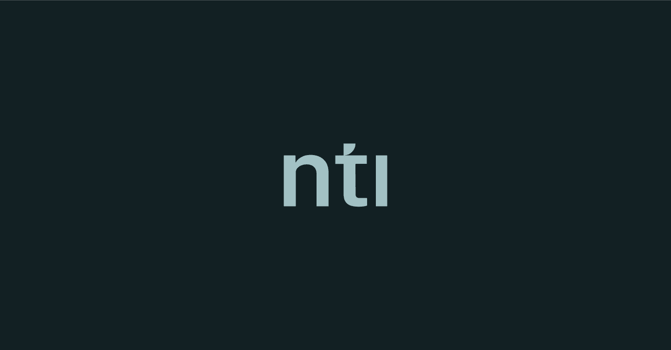 NTI logo on dark background