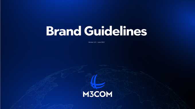 Brand Guidelines Cover for M3COM